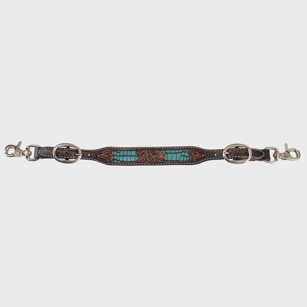 Circle Y Turquoise Gator Wither Strap