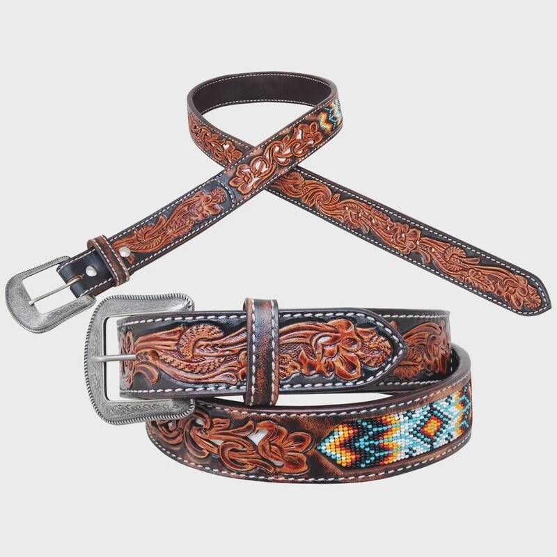 Circle Y Tribal Inlay Belt