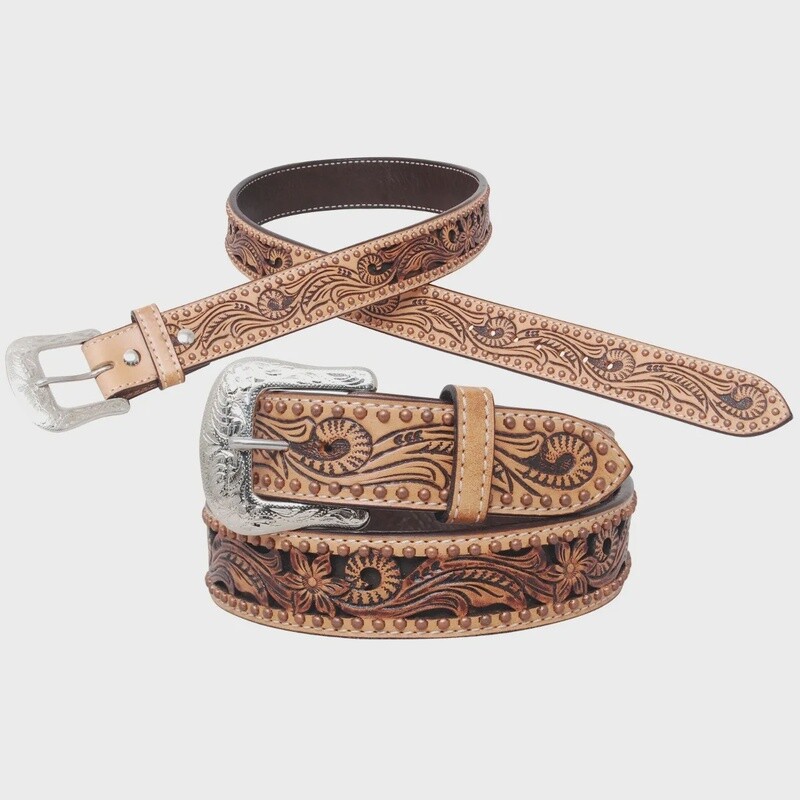 Circle Y TX Flower Classic Belt