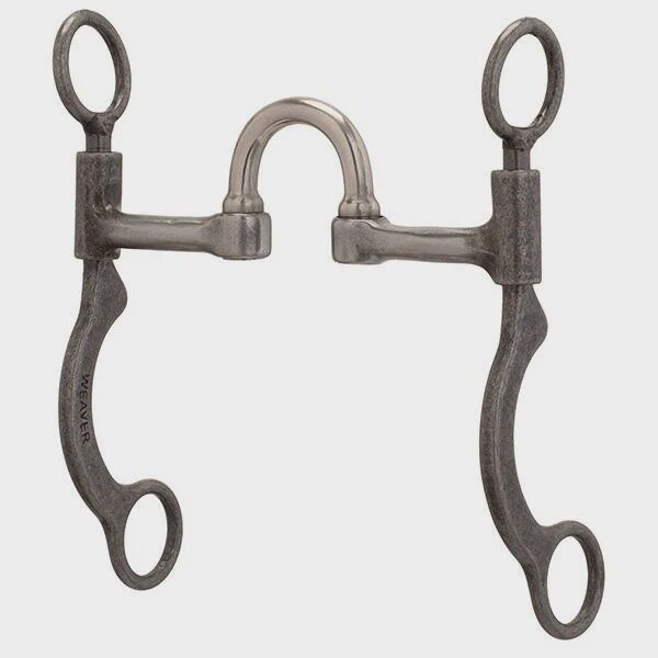 PRO SERIES SHORT 6-1/2&quot; CHEEK HORSE BIT, BUFFED BLACK