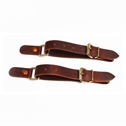 Bareback and Bull 1&quot; Leather Spur Straps