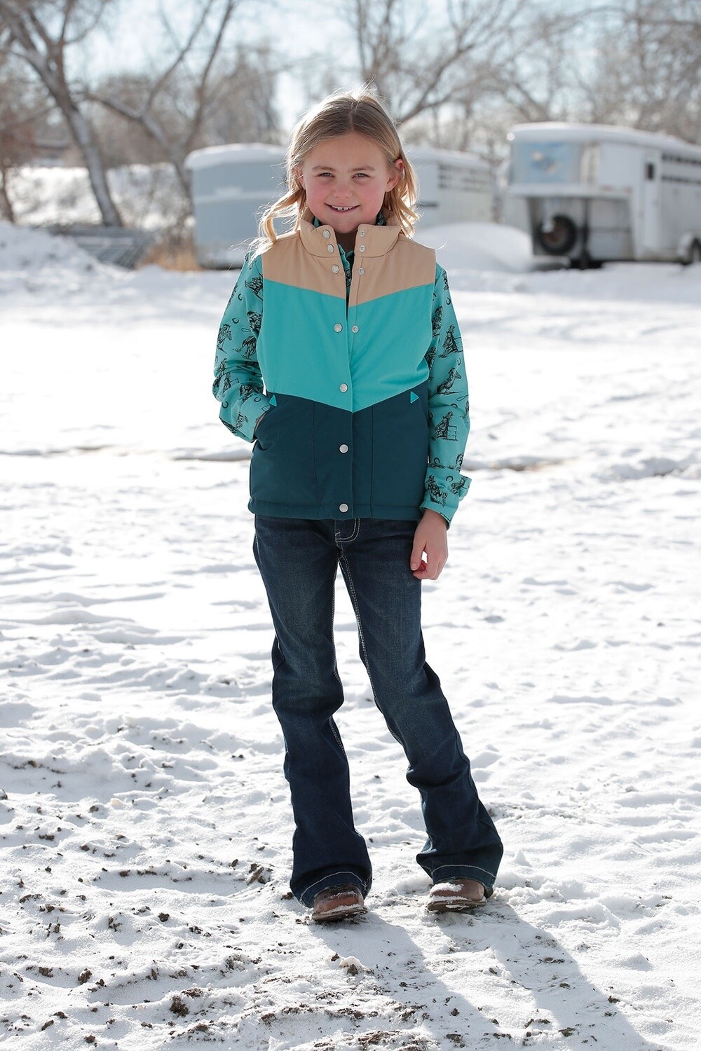 Cruel Girl Teal Vest