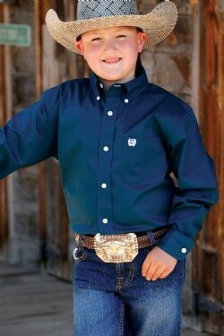 Cinch Boy’s L/S Solid -Teal