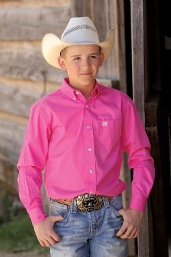 Cinch Boy’s L/S Solid Pink