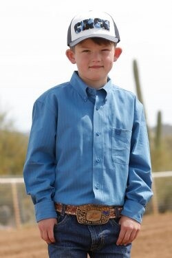 Cinch Boy’s LS Blue Stripe