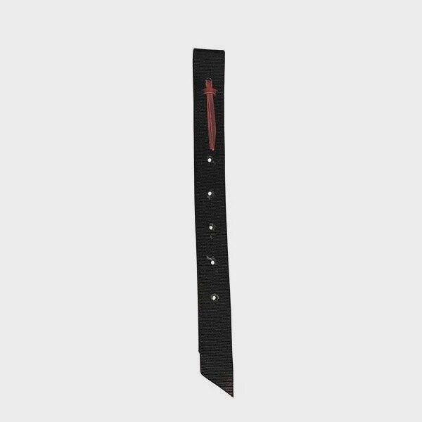 NYLON OFF BILLET, 1-3/4&quot; X 39&quot; SOLID COLORS, Colour: Black