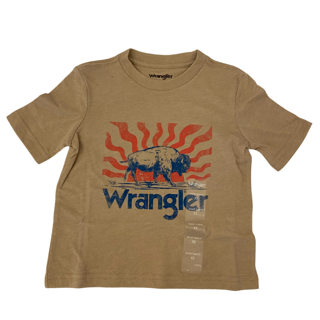 Wrangler Boy&#39;s T-shirt- Trench Coat Heather