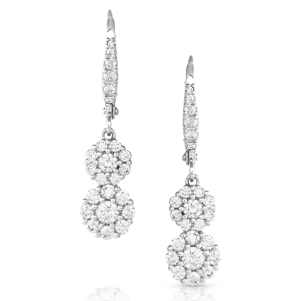 Double Pirouette Crystal Earrings