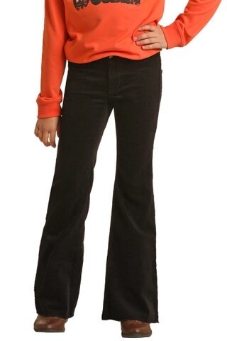 GIRLS MID RISE EXTRA STRETCH FLARE JEANS