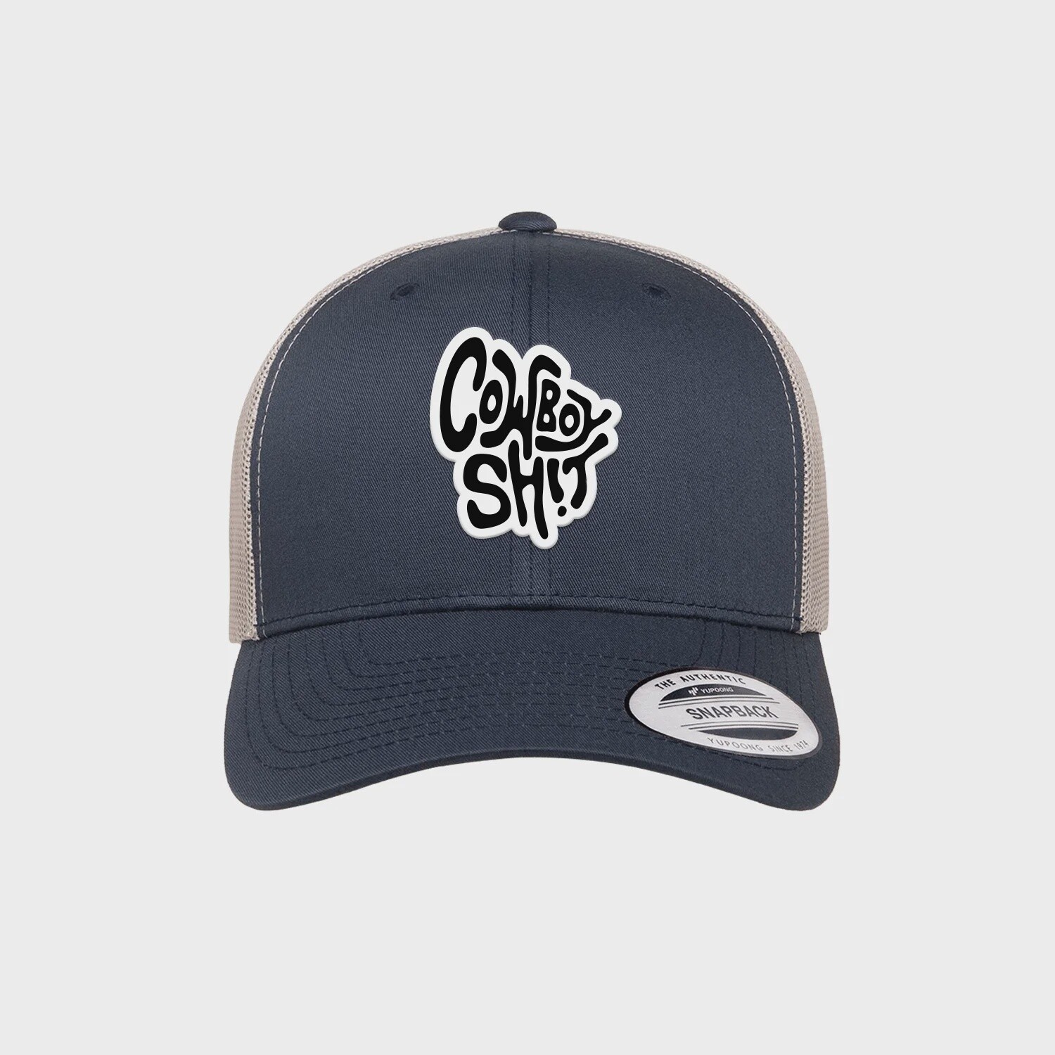 Cowboy Sh*t SOFY Curved Brim Hat- Navy/Silver