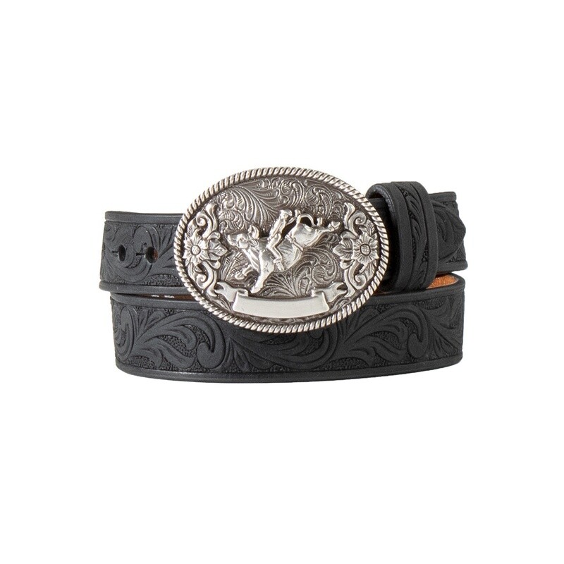 Nocona Infant Boy 3/4 Scrolling Embossed BK