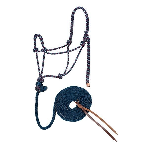 Weaver Diamond Braid Rope Halter w/ Lead