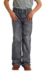 Rock &amp; Roll Boys Bootcut Jean- Medium Vintage