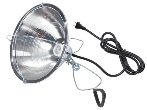 Heat Lamp  w/ Clamp- Aluminum Shade 10.5''