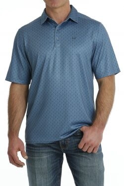 MEN&#39;S SHORT SLEEVE ARENAFLEX POLO SHIRT - BLUE