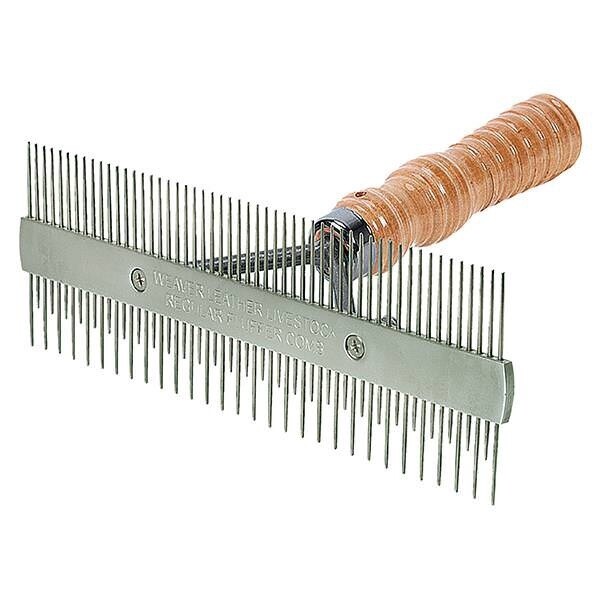 Weaver Livestock 2 Sided Comb, Wood Handle