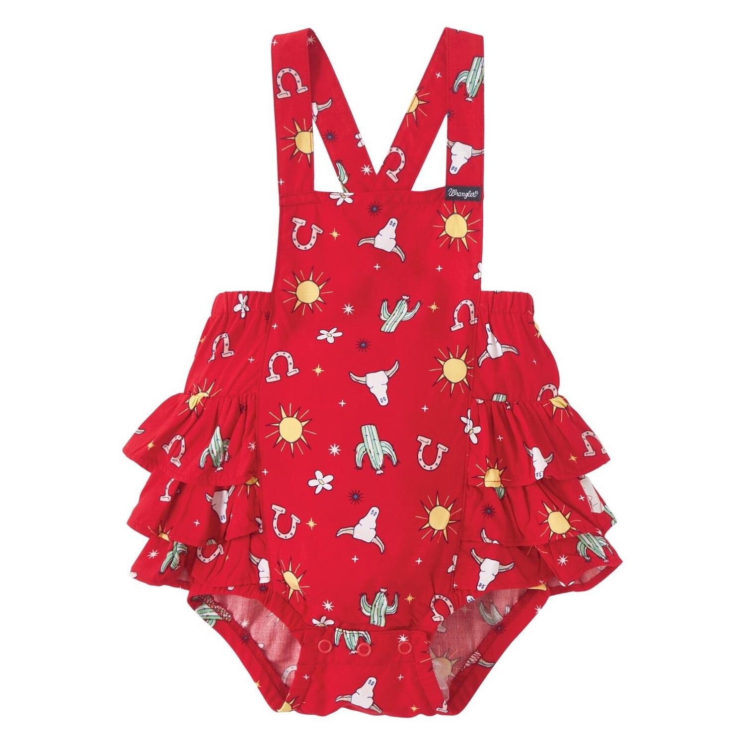Wrangler® Baby Girl Onesie - Red Multi