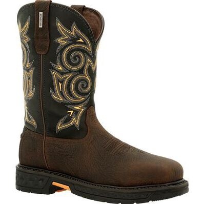 GEORGIA BOOT CARBO-TEC LT STEEL TOE WATERPROOF PULL-ON WORK BOOT