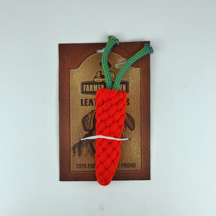 Farmer Brown Carrot Poly Rope Dog Toy