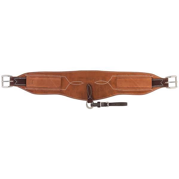 Heavy-Duty Roper Back Cinch, Complete, Russet, 6&quot;
