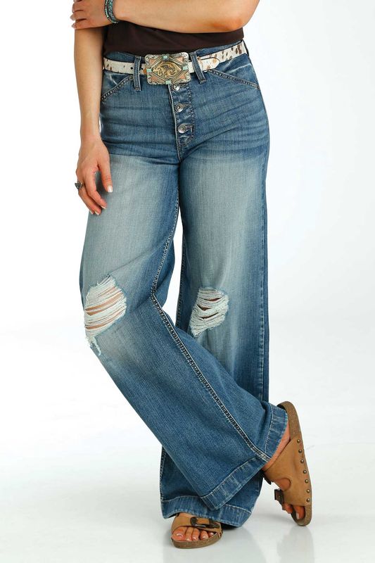 Skylar Sky High Rise Wide Leg Jeans