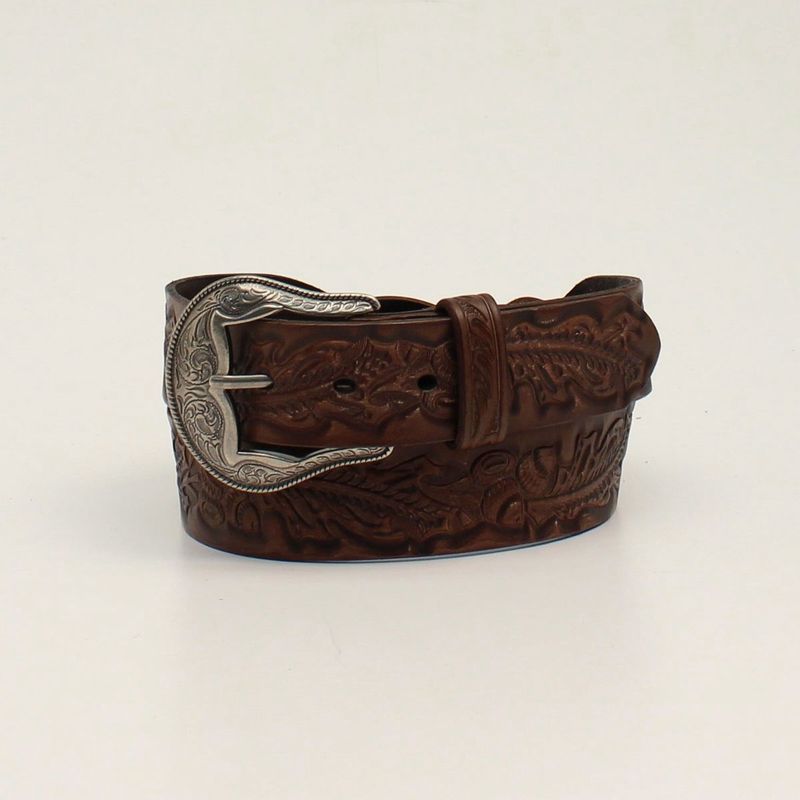 ANGEL RANCH 1 1/2 BRAIDED ACORN BROWN BELT