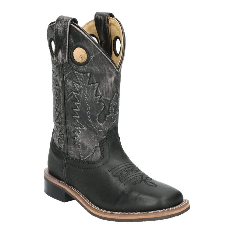 Smoky Mountain Boys Western Boot-Duke- Black/Black Distress