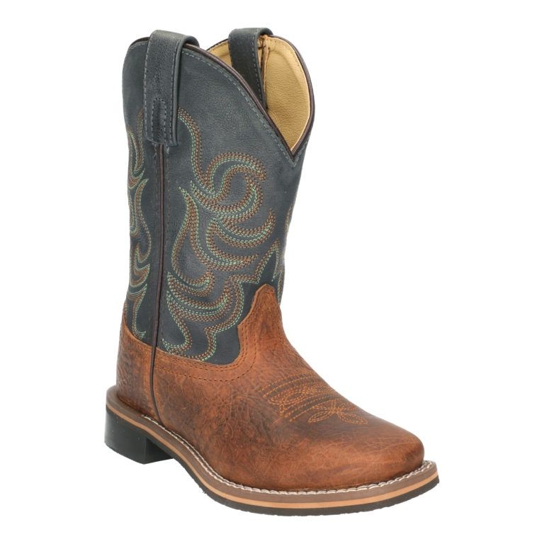 Smoky Mountain Boys Western Boot-Jesse- Brown/Navy