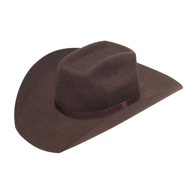 TWISTER YOUTH WOOL WESTERN HAT CHOCOLATE