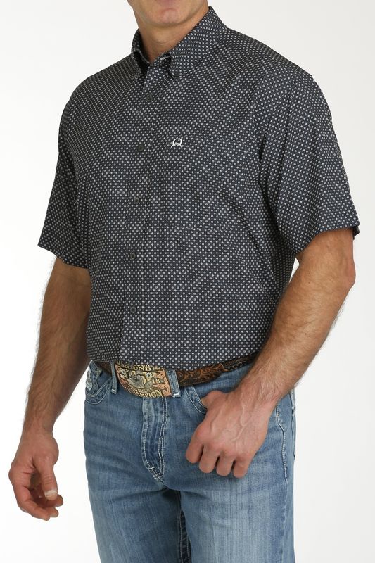 CINCH MENS S/S PRINT ARENAFLEX 6/24 - CHR