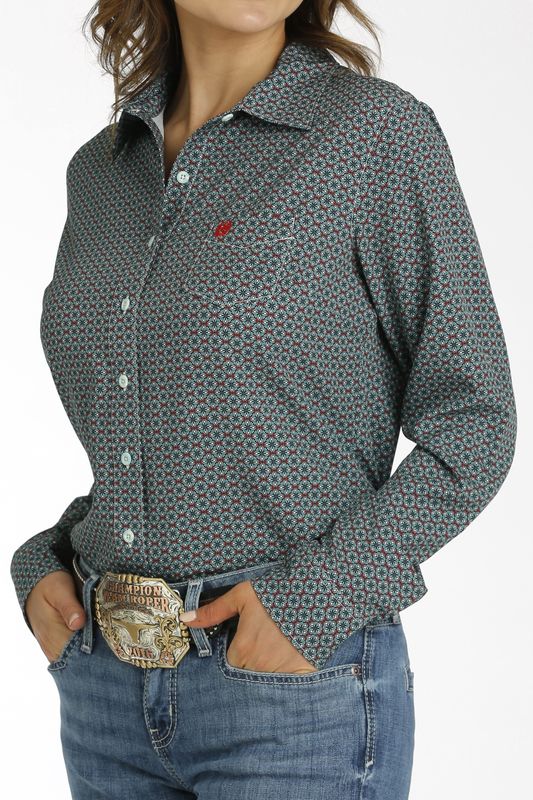 CINCH WOMENS L/S ARENAFLEX 6/24 - MUL