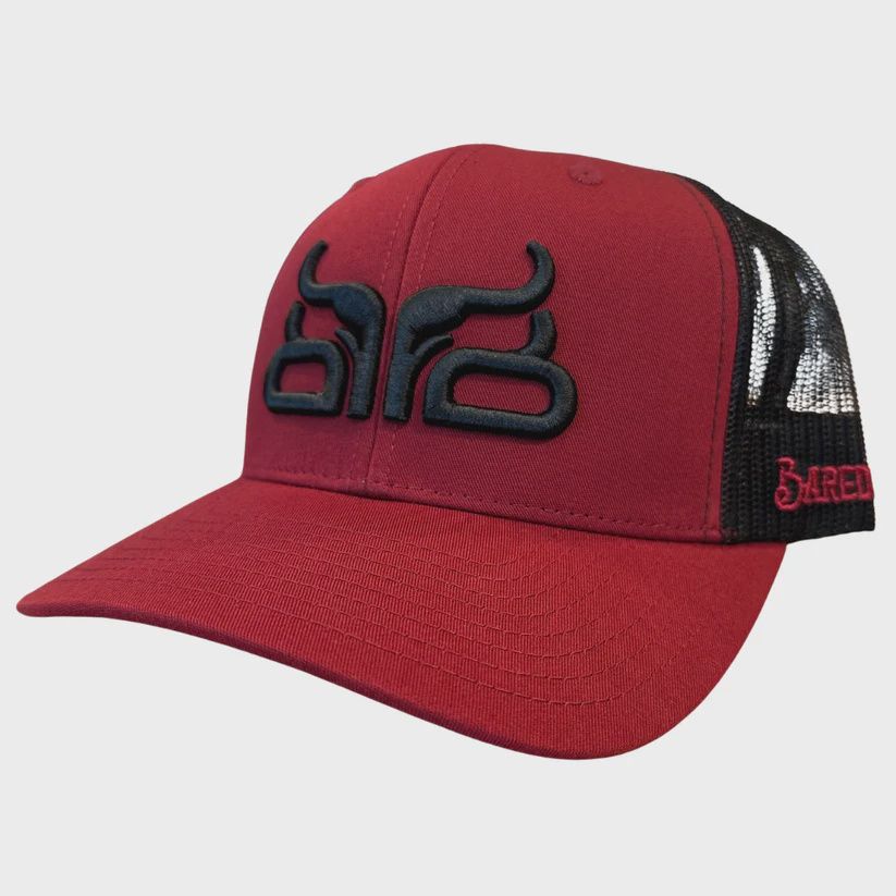 Baredown Buckaroo Hat - Maroon &amp; Black