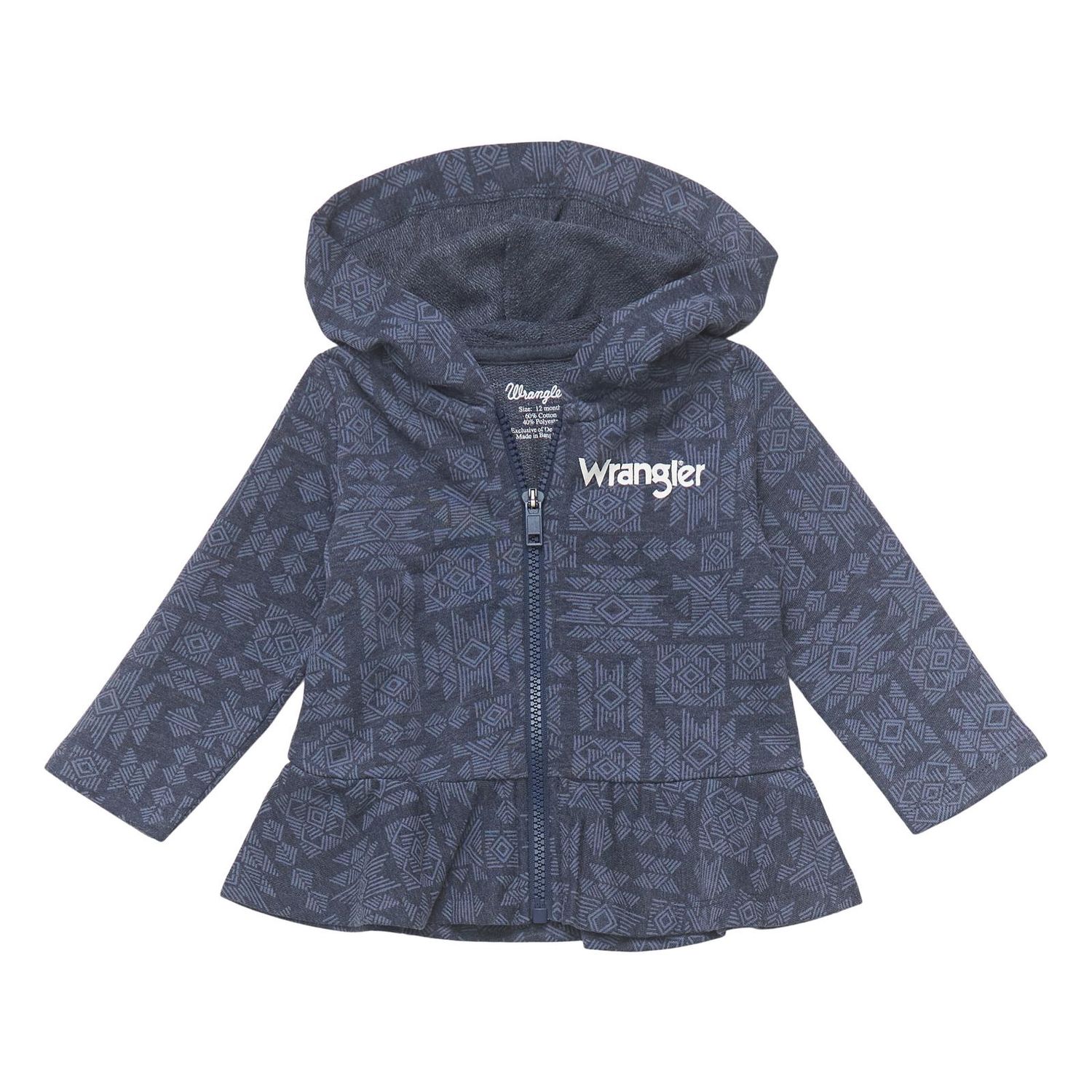 Wrangler® Baby Girl Hoodie - Navy