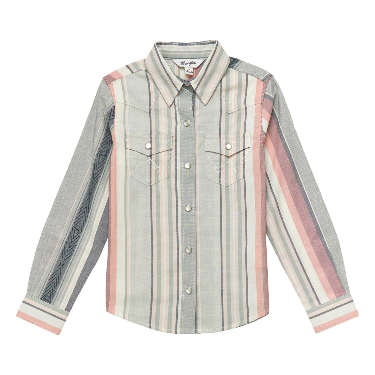 Girls Western Top - Turquoise Multi