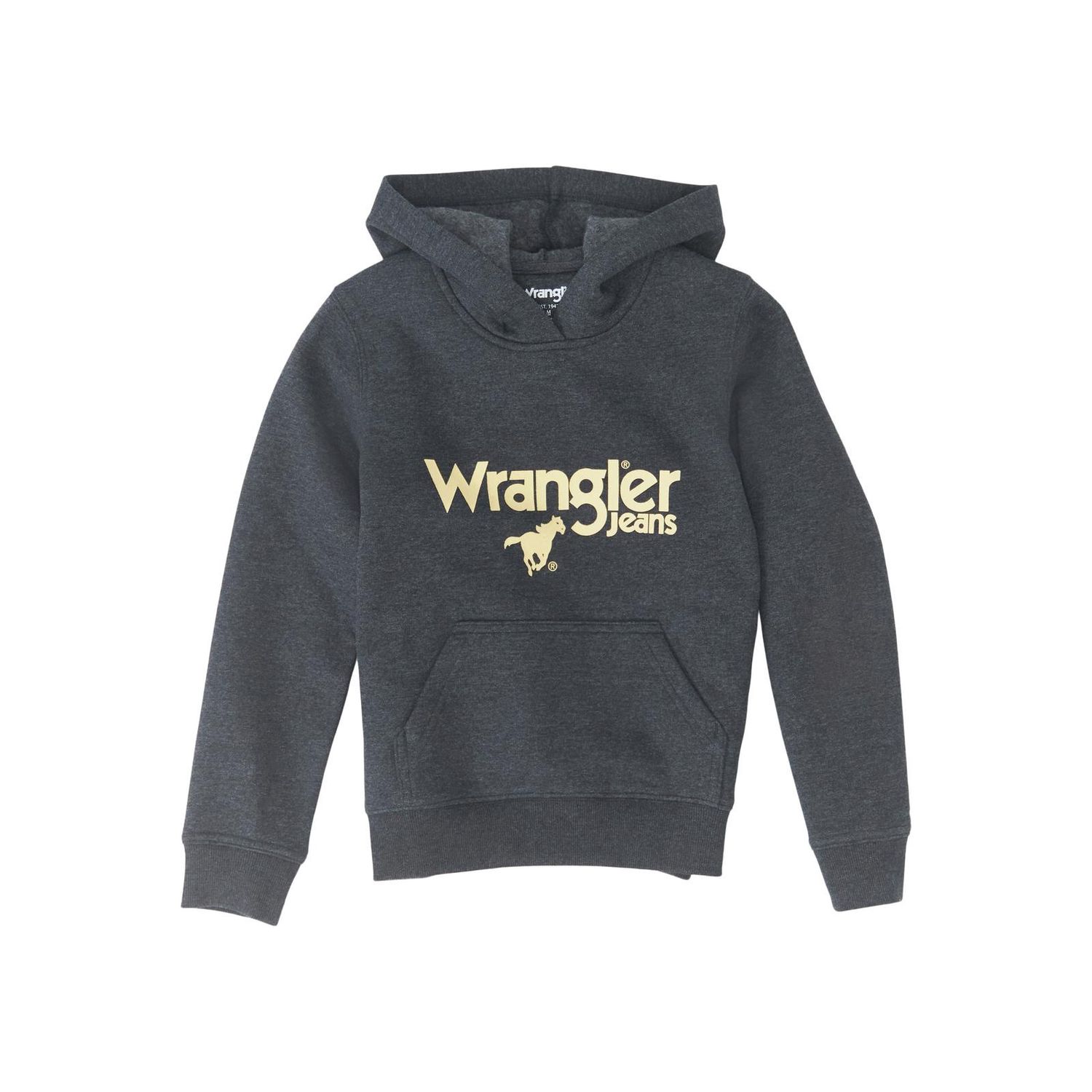 Boys Wrangler® Pullover Hoodie - Regular Fit - Jet Black