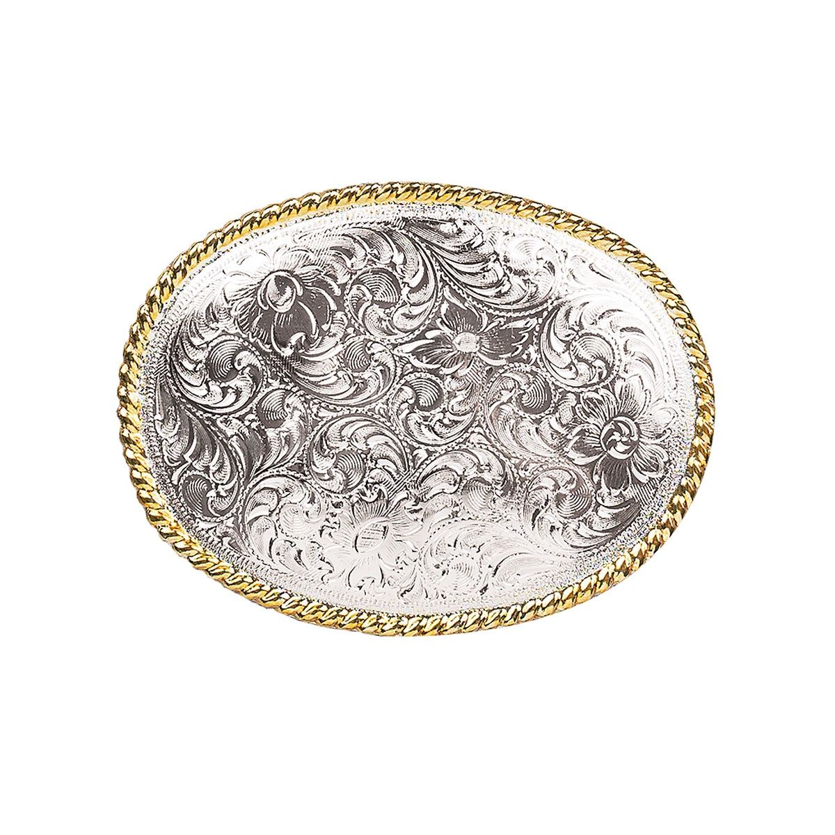 Nocona Mens Oval Scrolled Buckle