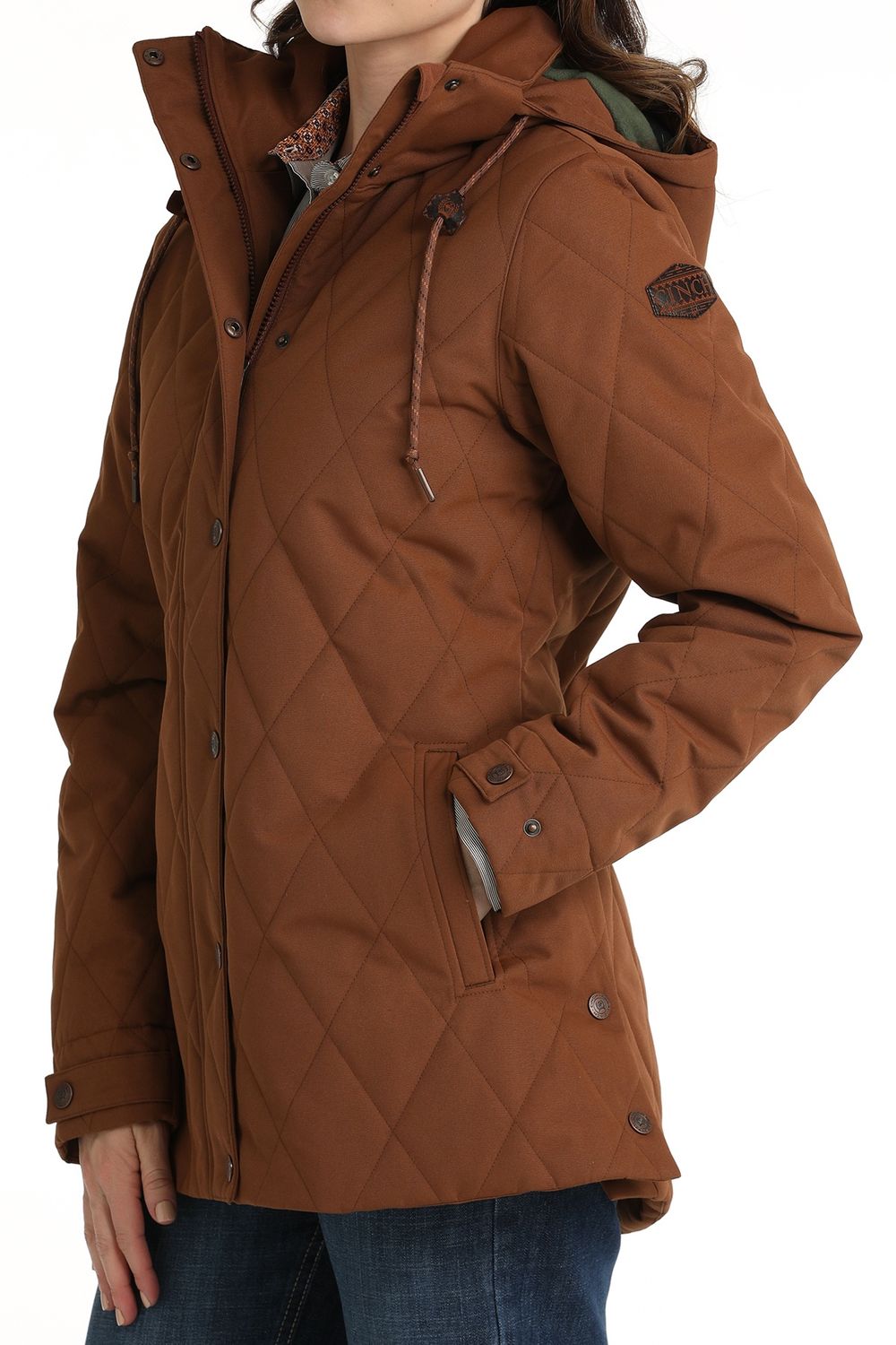 Cinch Womens Barn Coat- Brown