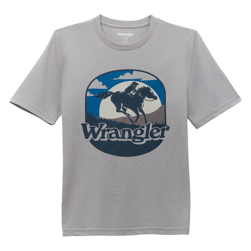 Wrangler® Boys Short Sleeve T-Shirt - Ultimate Gray Heather