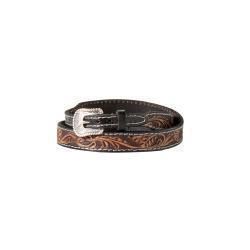 Hatband Floral Tooling BR/BK