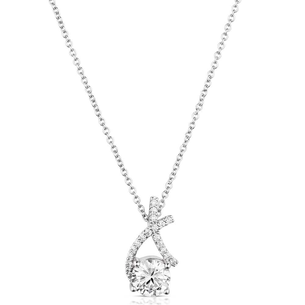 Hugs &amp; Kisses Crystal Necklace