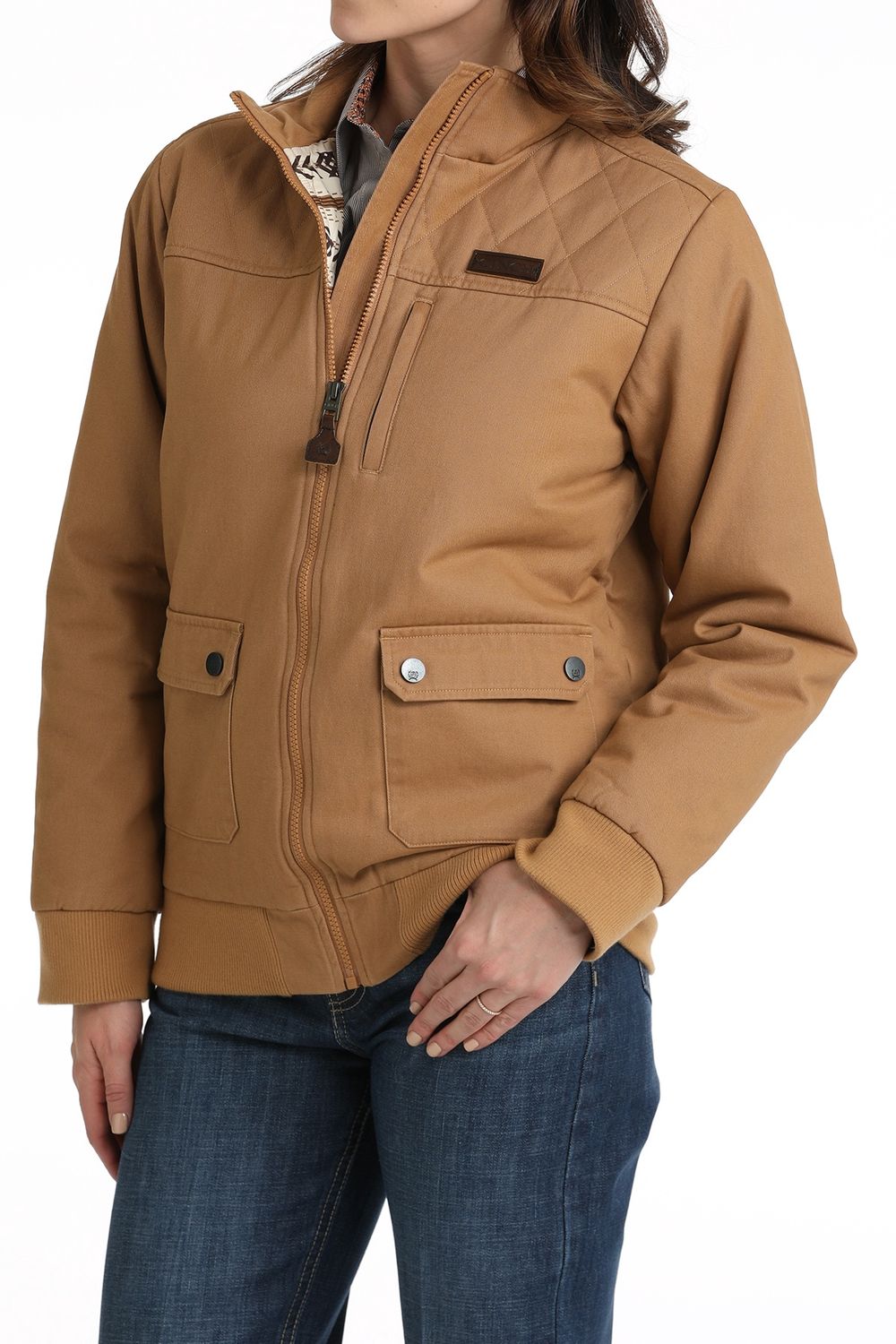 WOMENS BARN BOMBER OW24 - BRN