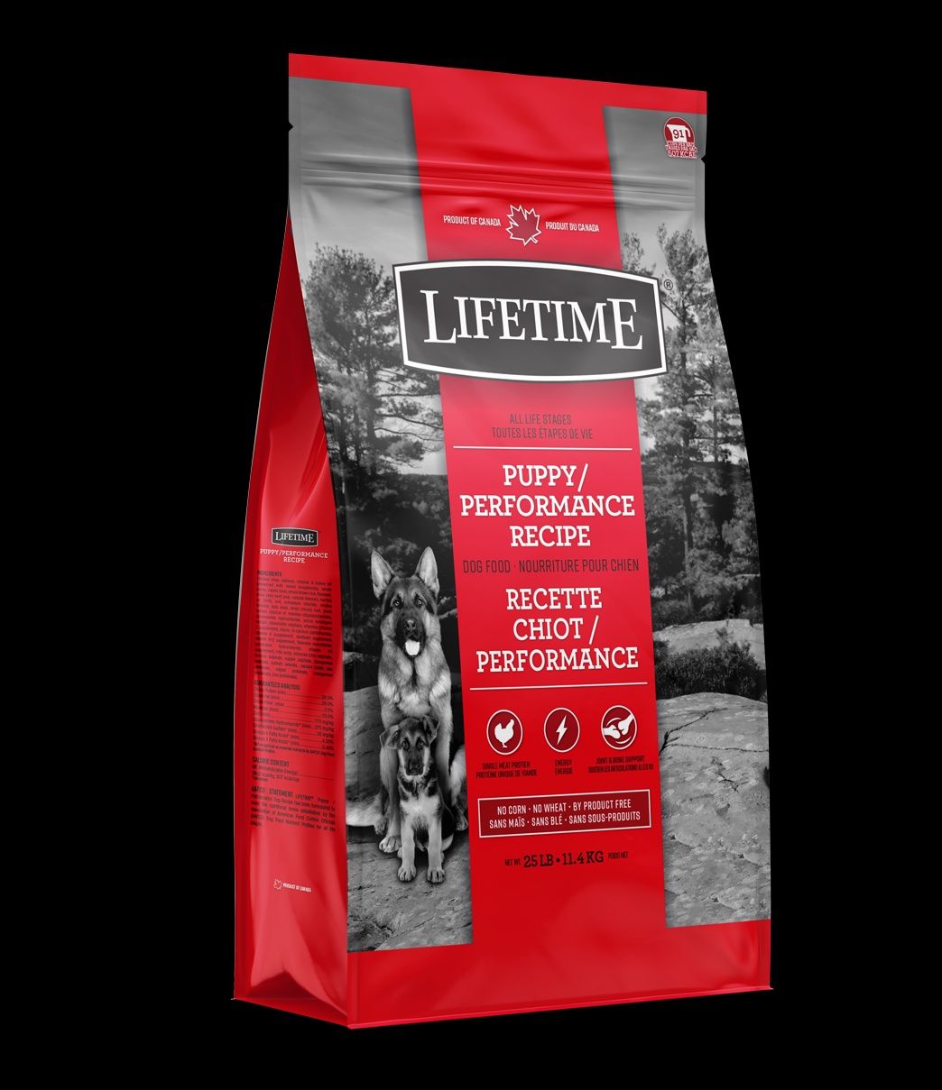 Lifetime All Life Stages Puppy/Performance Chicken &amp; Oatmeal- 11.4kg
