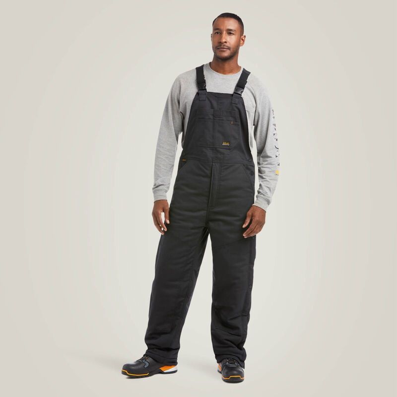 Mens Rebar DuraCanvas Stretch Insulated Bib