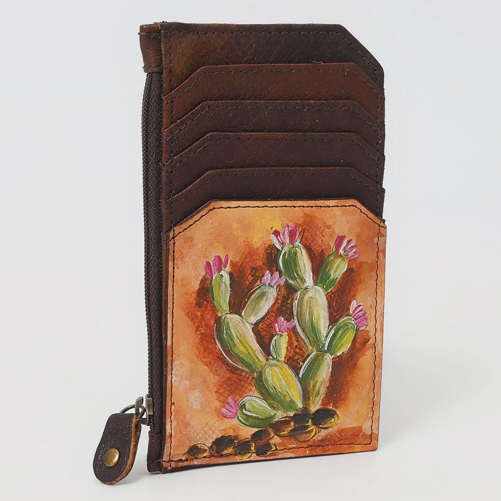 Card Holder Genuine Western Leather Women Bag