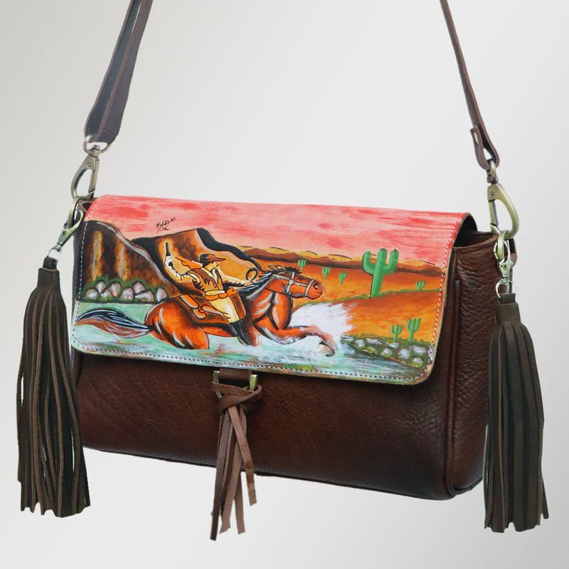 Crossbody Genuine Western Womens Leather Bag