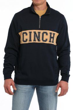 Men&#39;s 1/4 Fleece Pullover - Navy