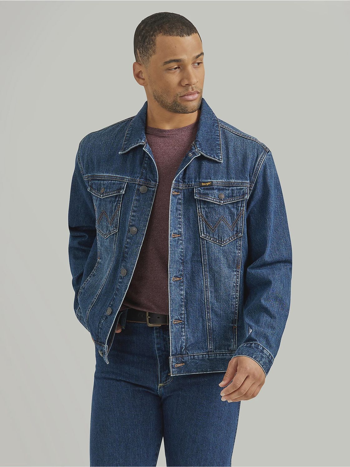 Wrangler Men&#39;s Flannel Lined Denim Jacket
