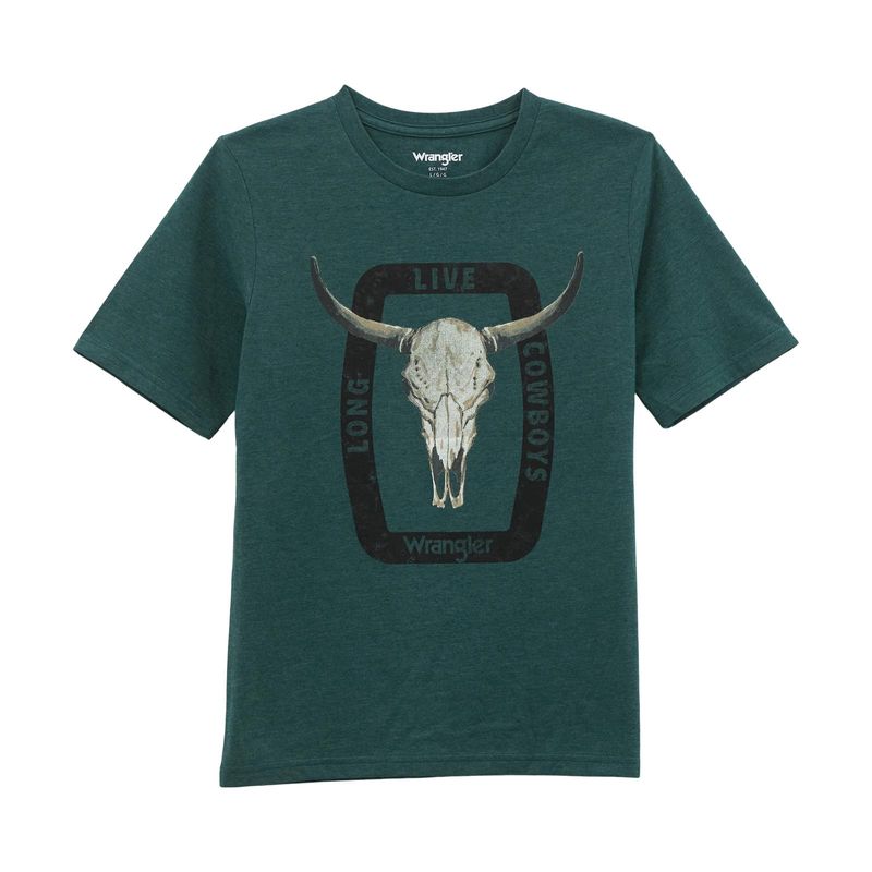 Wrangler® Boys Short Sleeve T-Shirt - Sea Moss Heather