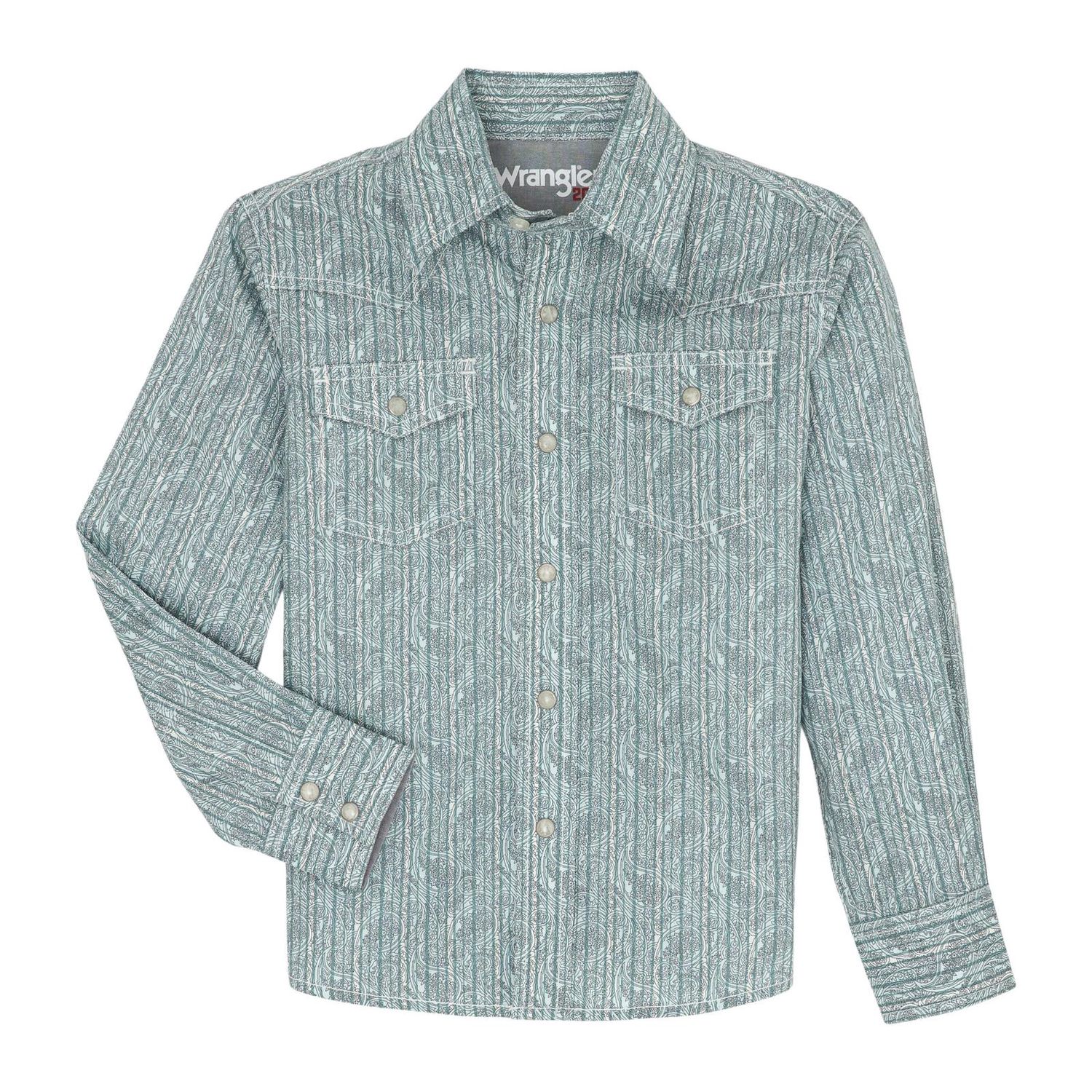 Boys 20X Advanced Comfort Long Sleeve Shirt - Turquoise