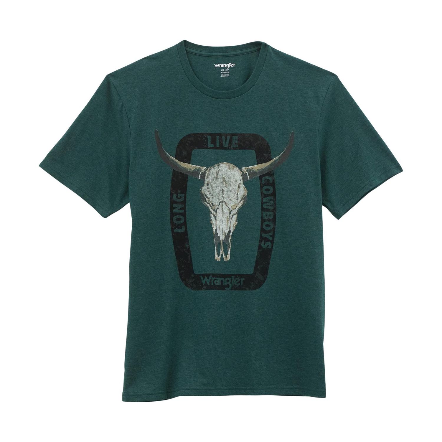 Wrangler® Graphic Short Sleeve T-shirt - Regular Fit - Sea Moss Heather
